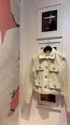 Faux Shearling Gold Button Jacket