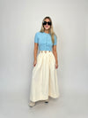 Derby Day Ivory Maxi Skirt