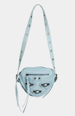 Denim Heart Moto Bag