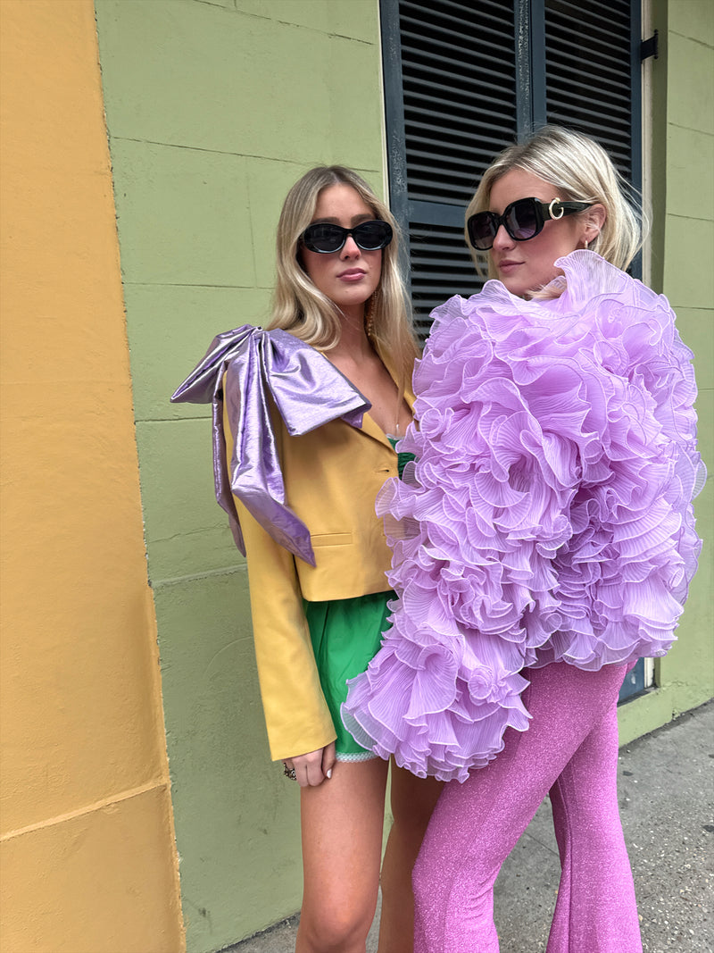 Lavender Ruffled Jacket