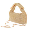 Gold Rhinestone Bow Top Purse