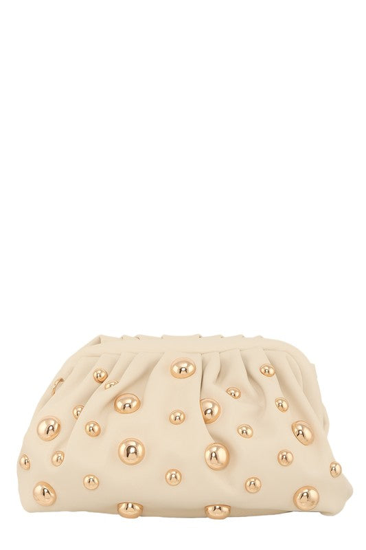 Gold Bubble Faux Leather Bag