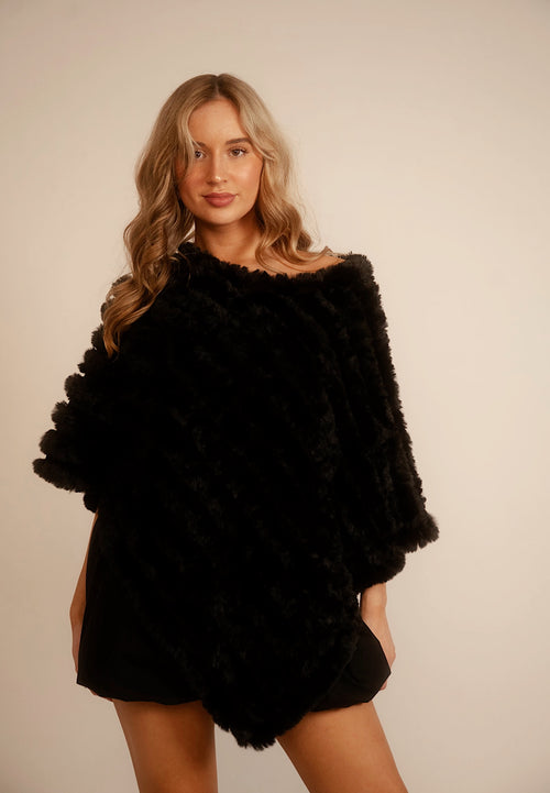 Black Bubble Mini Skirt