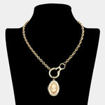 Golden Cameo Necklace