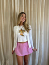 Bubblegum Pink Mini Skort