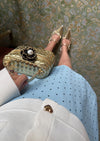Mini Gold Top Handle Purse