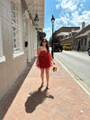 Red Fringe Sequin Dress