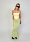 Matcha Crochet Maxi Skirt