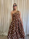 Annie Brown Polka Dot Midi Dress