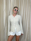 Flare Sleeve Knit Cardigan