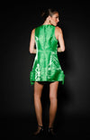 Festive Green Bow Cocktail Dress
