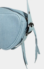 Denim Heart Moto Bag