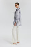 Silver Metallic Ruffle Jacket