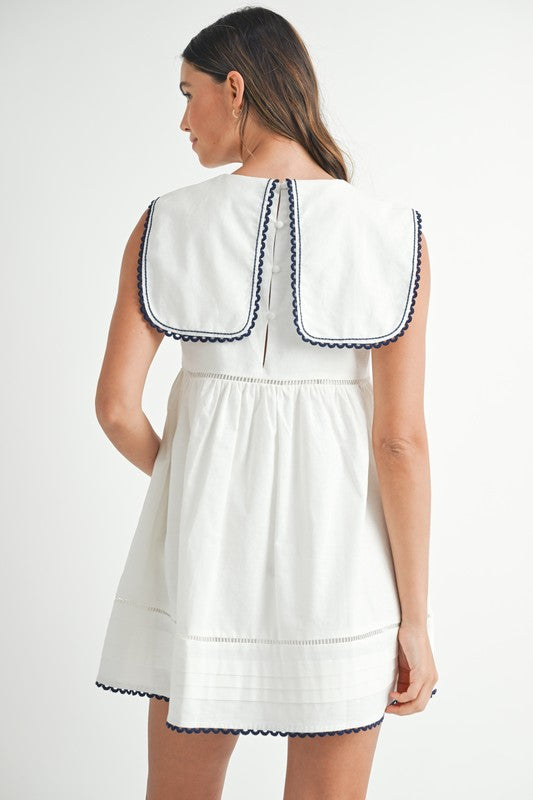 Saylor Embroidered Mini Dress