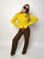 Leopard Print Boxer Style Pants