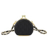 Black Quilted Mini Mirror Bag
