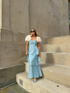 Baby Blue Tiered Long Dress