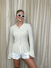 Flare Sleeve Knit Cardigan