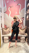 Black Slim Capri Pants