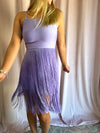 Lavender Fringe Short Set