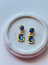 Blue Sapphire Drop Earrings