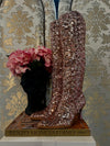 Rose Gold Sequin Boot