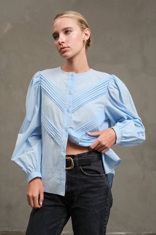 Robyn Baby Blue Blouse