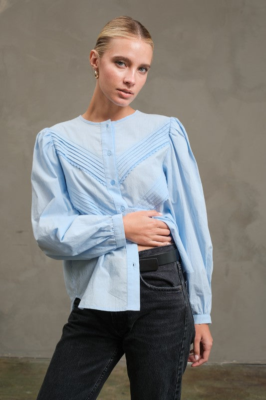 Robyn Baby Blue Blouse