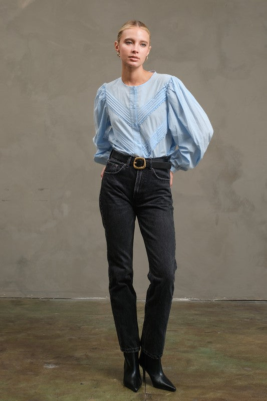 Robyn Baby Blue Blouse