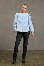 Robyn Baby Blue Blouse