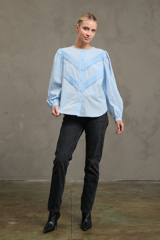 Robyn Baby Blue Blouse