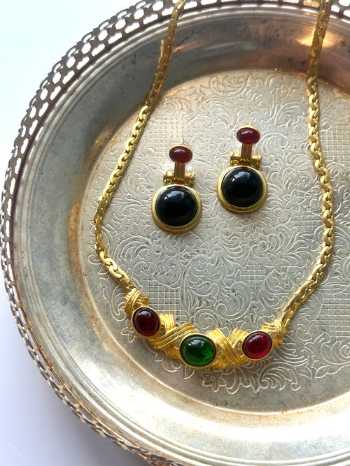 Victoria Round Drop Earrings