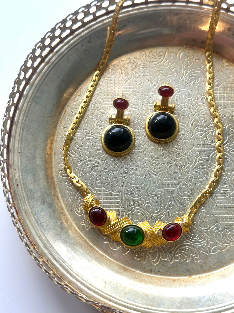 Victoria Round Drop Earrings
