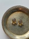 Pearlized Cameo Statement Earrings