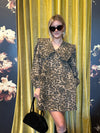 Cheetah Denim Babydoll Dress