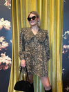 Cheetah Denim Babydoll Dress