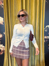 Madeline Burgundy Plaid Mini Skort