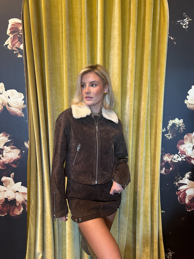 Brown Suede Jacket