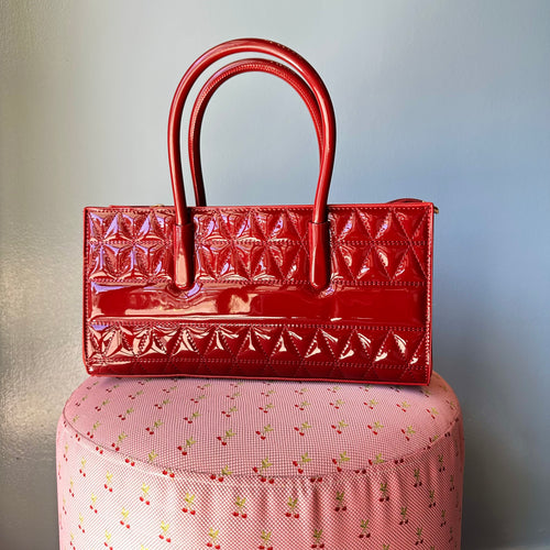 Patent Quilted Handbag