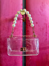 Pearl Handle Clear Bag