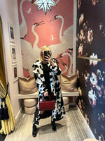 Cow Printed Long Coat