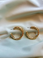 Classic Twisted Gold Hoops