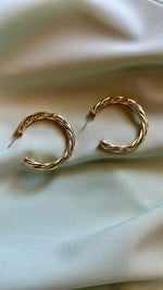Classic Twisted Gold Hoops