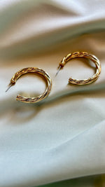 Classic Twisted Gold Hoops