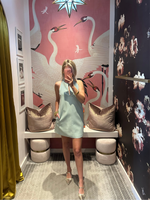Spearmint Cutout Shift Dress
