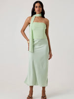 Seafoam Strapless Top & Scarf