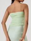Seafoam Strapless Top & Scarf