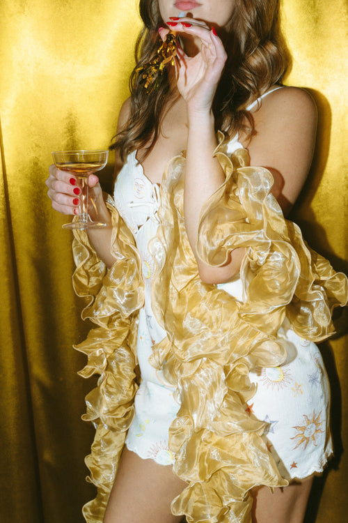 Celestial Linen Mini Dress
