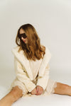 Cream Collared Fur Jacket