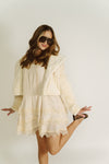 Cream Lace Slip Mini Dress